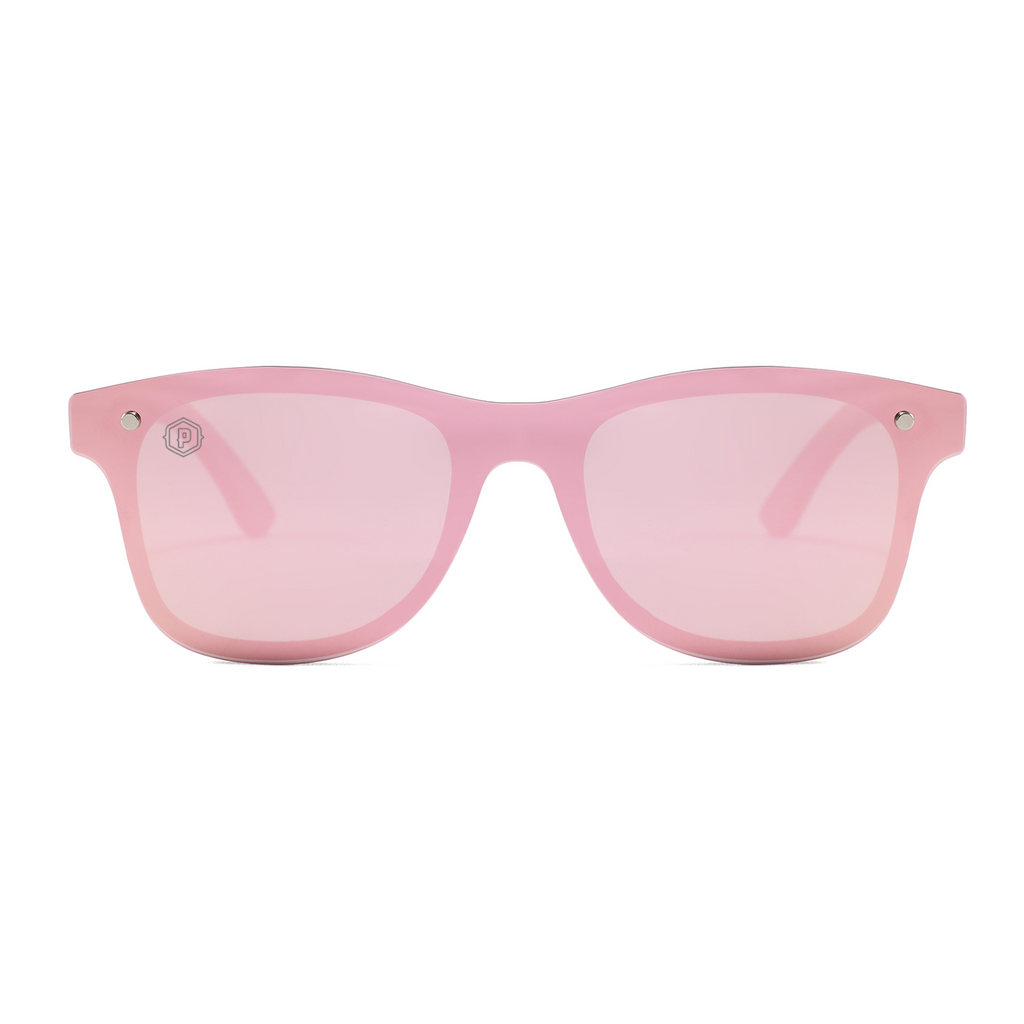 Papago Coral Ventures handmade sunglasses with recycled wooden frames, featuring a stylish front view.