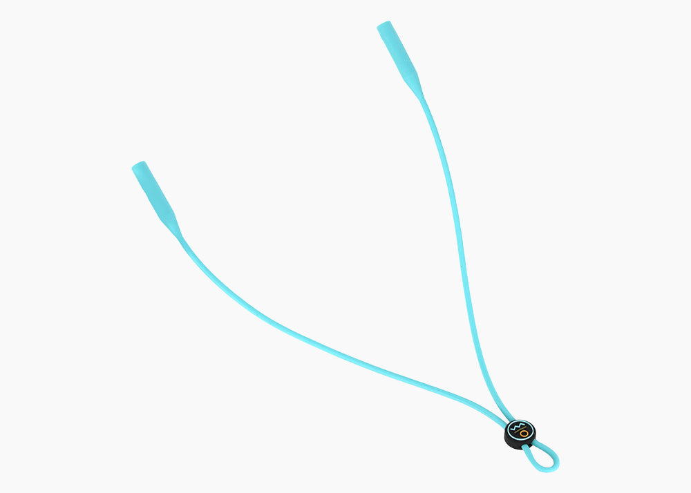 Light Blue Gator Grip Silicone Sunglasses Strap