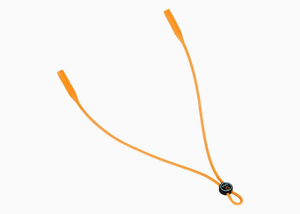 Orange Gator Grip Silicone Sunglasses Strap
