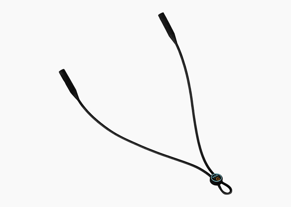 Black Gator Grip Silicone Sunglasses Strap