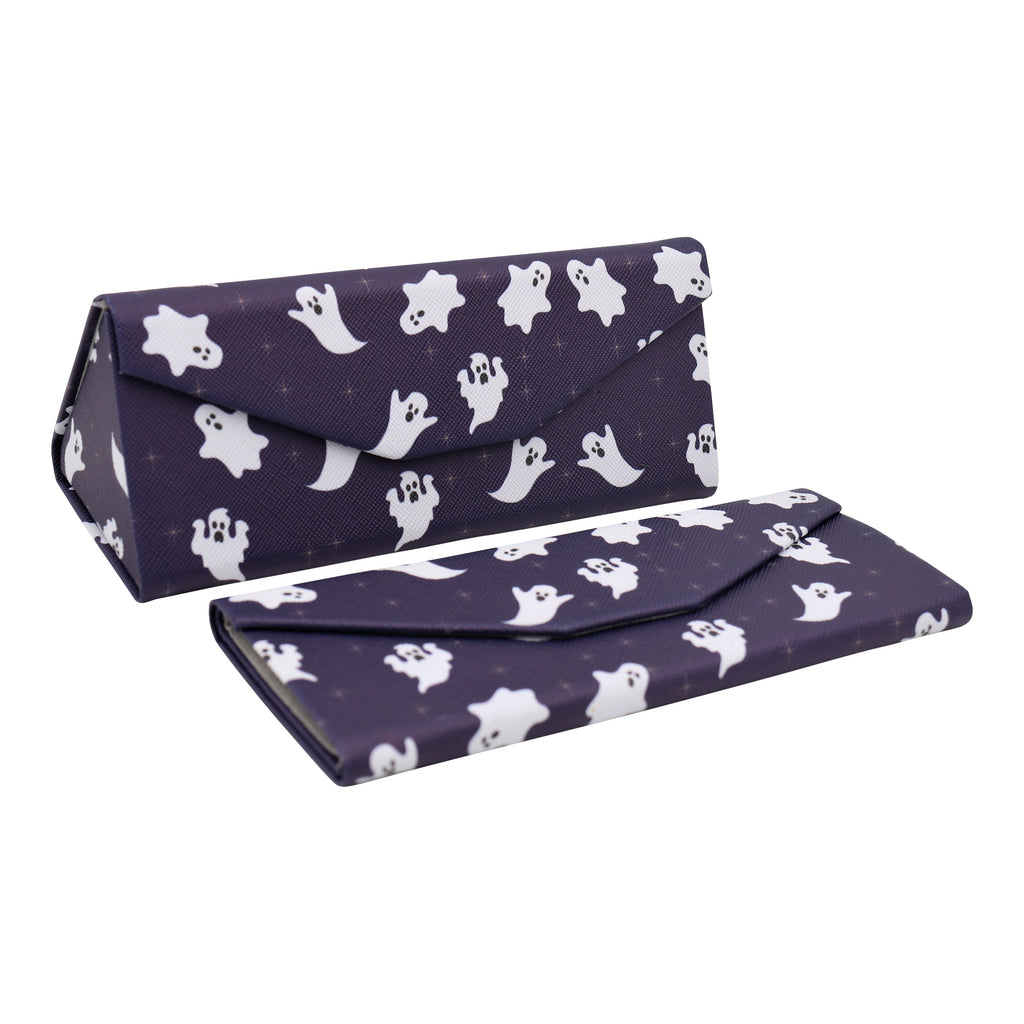 Ghost Print Vegan Leather Glasses Case