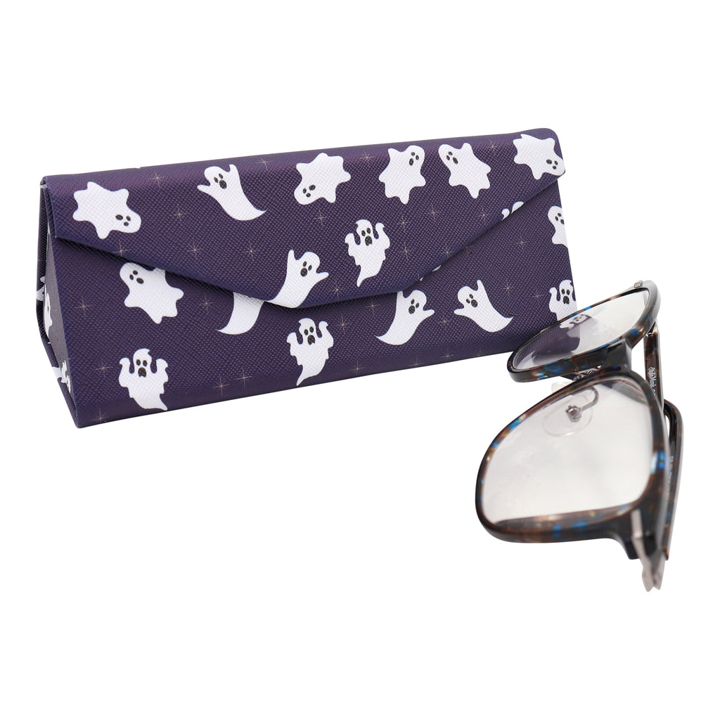 Ghost Print Vegan Leather Glasses Case
