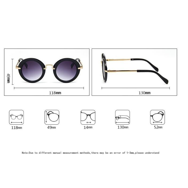 Cute round kids' sunglasses by Stevvex with UV400 protection, colorful mirror lenses, and fashionable frame for boys and girls.
