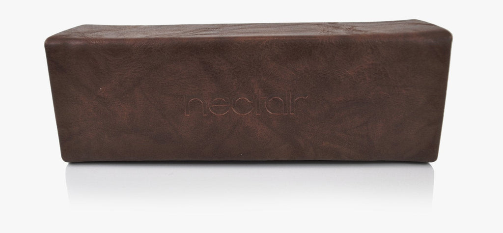 Magnetic Hard Sunglass Case – Vegan Leather, Fold-Flat Travel Case