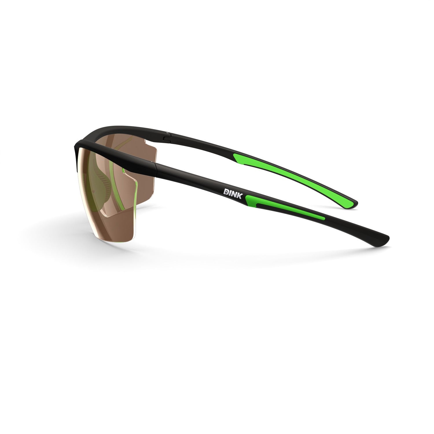 Dink Eyewear Daytona Petite Large Pickleball Sunglasses – Black/Green