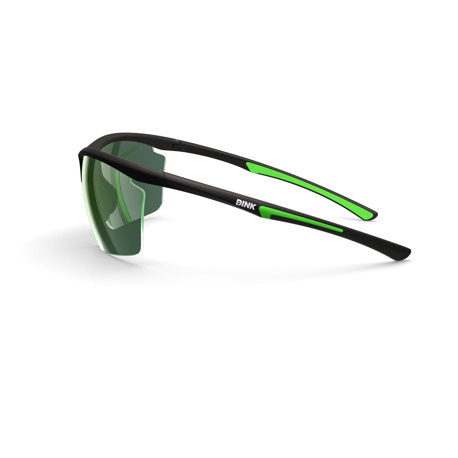 Dink Eyewear Daytona Petite Large Pickleball Sunglasses – Black/Green