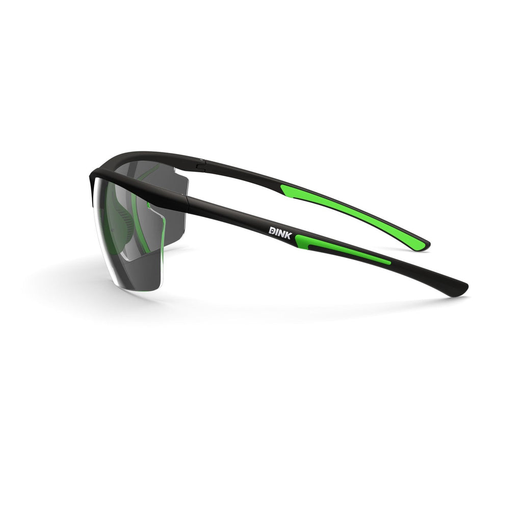Dink Eyewear Daytona Petite Large Pickleball Sunglasses – Black/Green