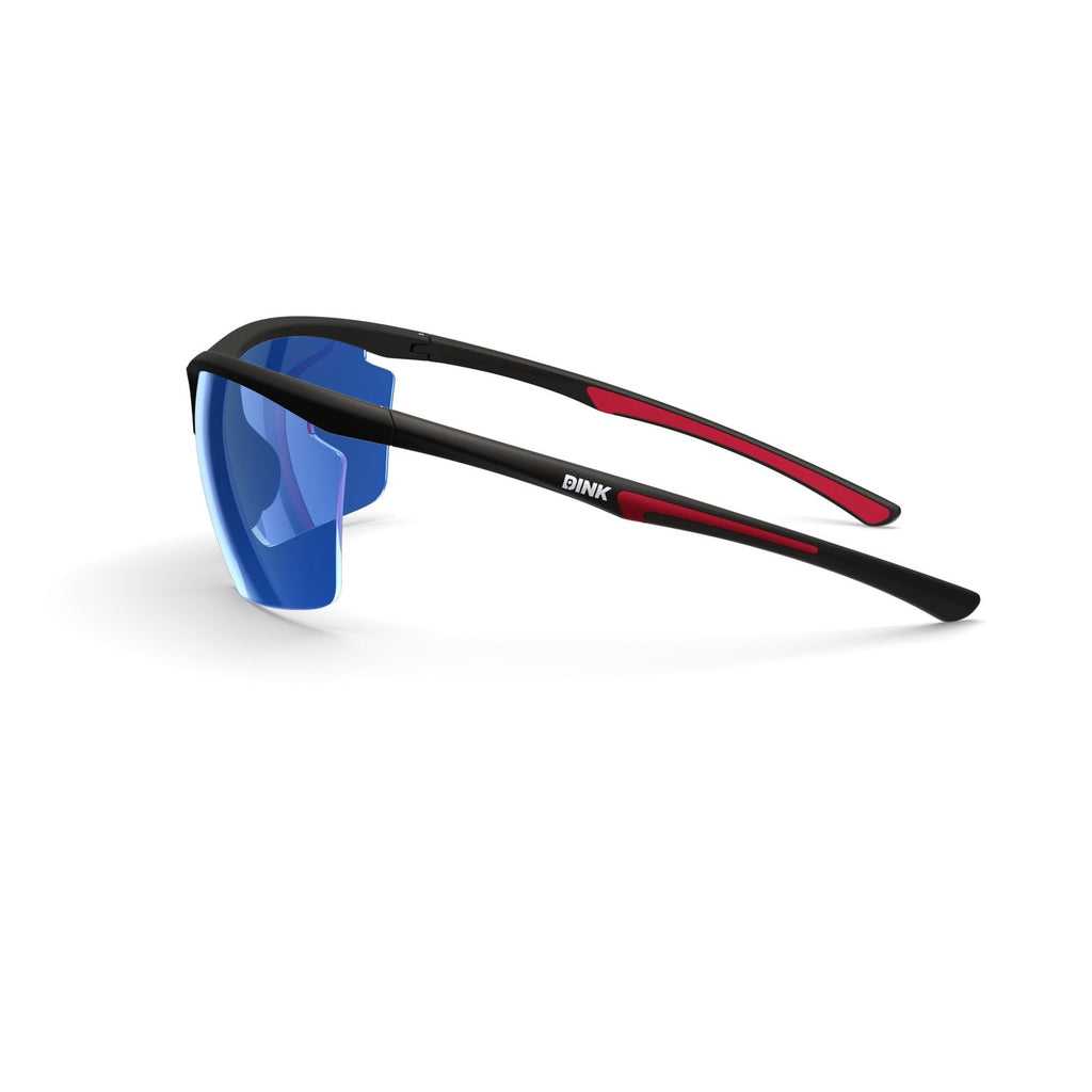 Dink Eyewear Daytona Petite Large Pickleball Sunglasses – Black/Red