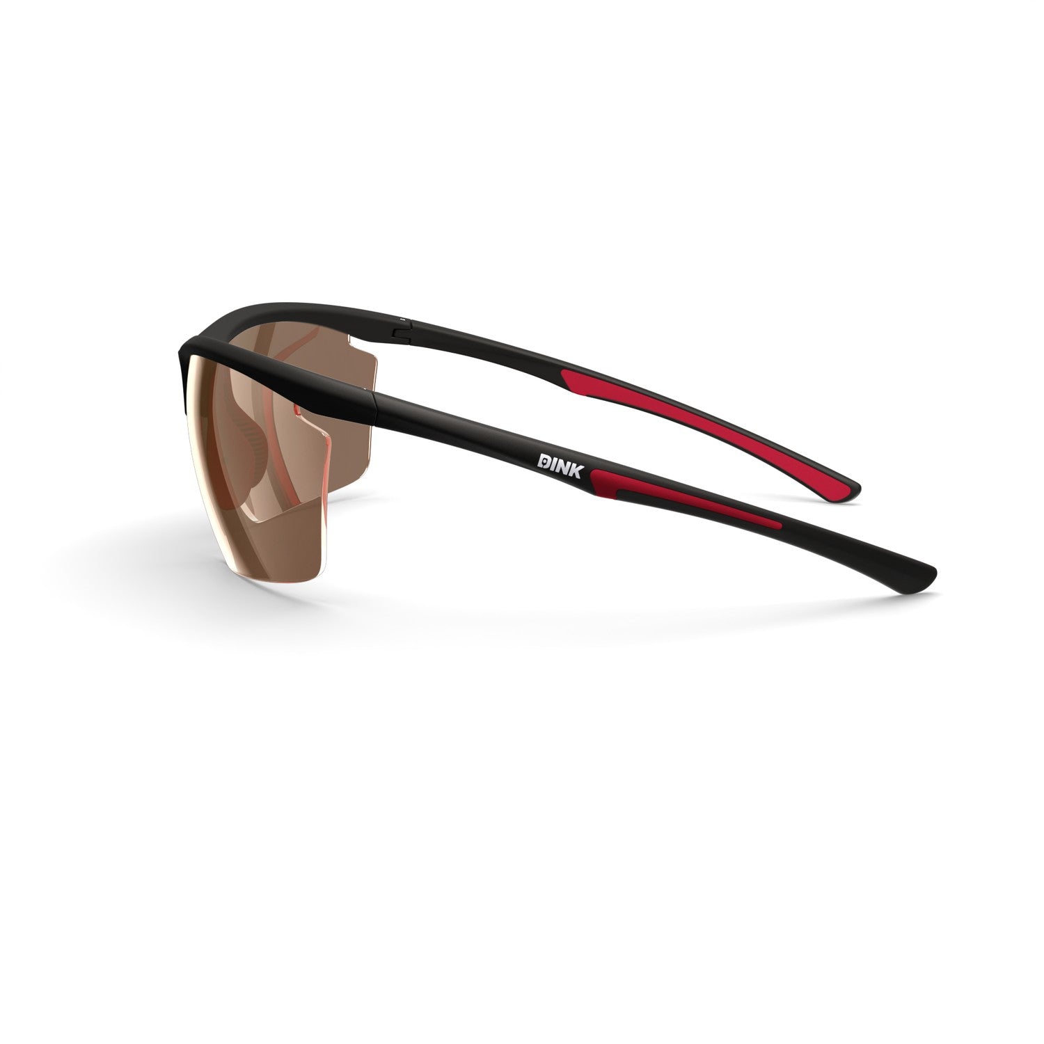 Dink Eyewear Daytona Petite Large Pickleball Sunglasses – Black/Red