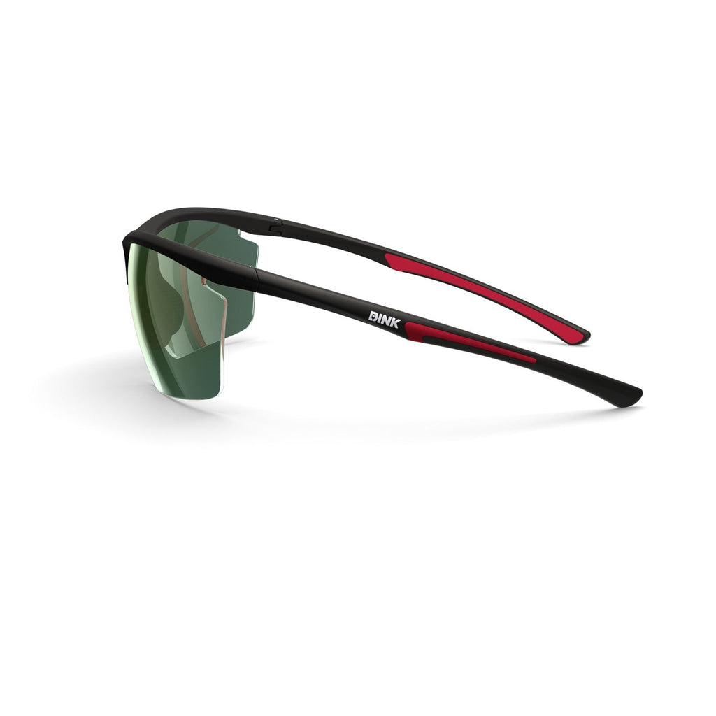 Dink Eyewear Daytona Petite Large Pickleball Sunglasses – Black/Red