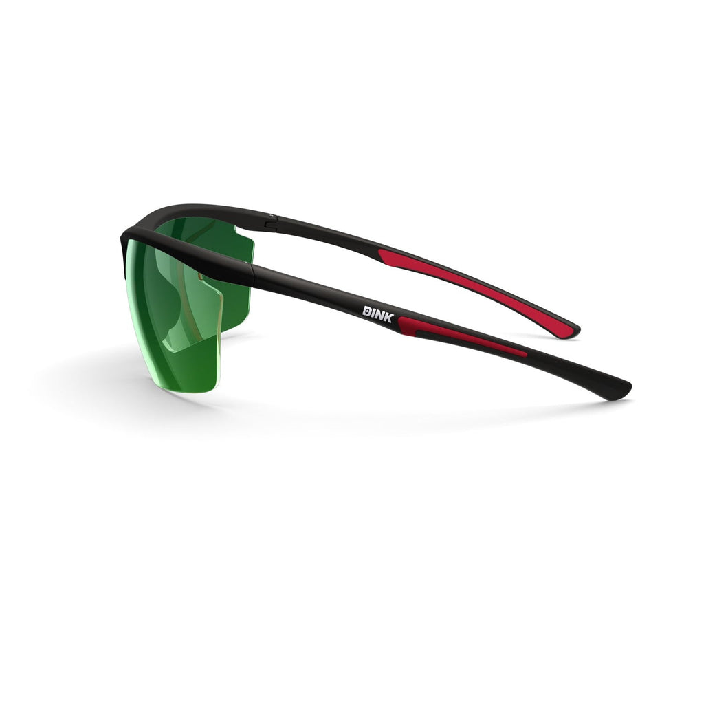 Dink Eyewear Daytona Petite Large Pickleball Sunglasses – Black/Red