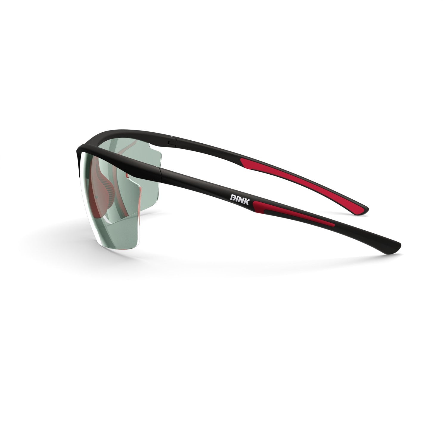 Dink Eyewear Daytona Petite Large Pickleball Sunglasses – Black/Red