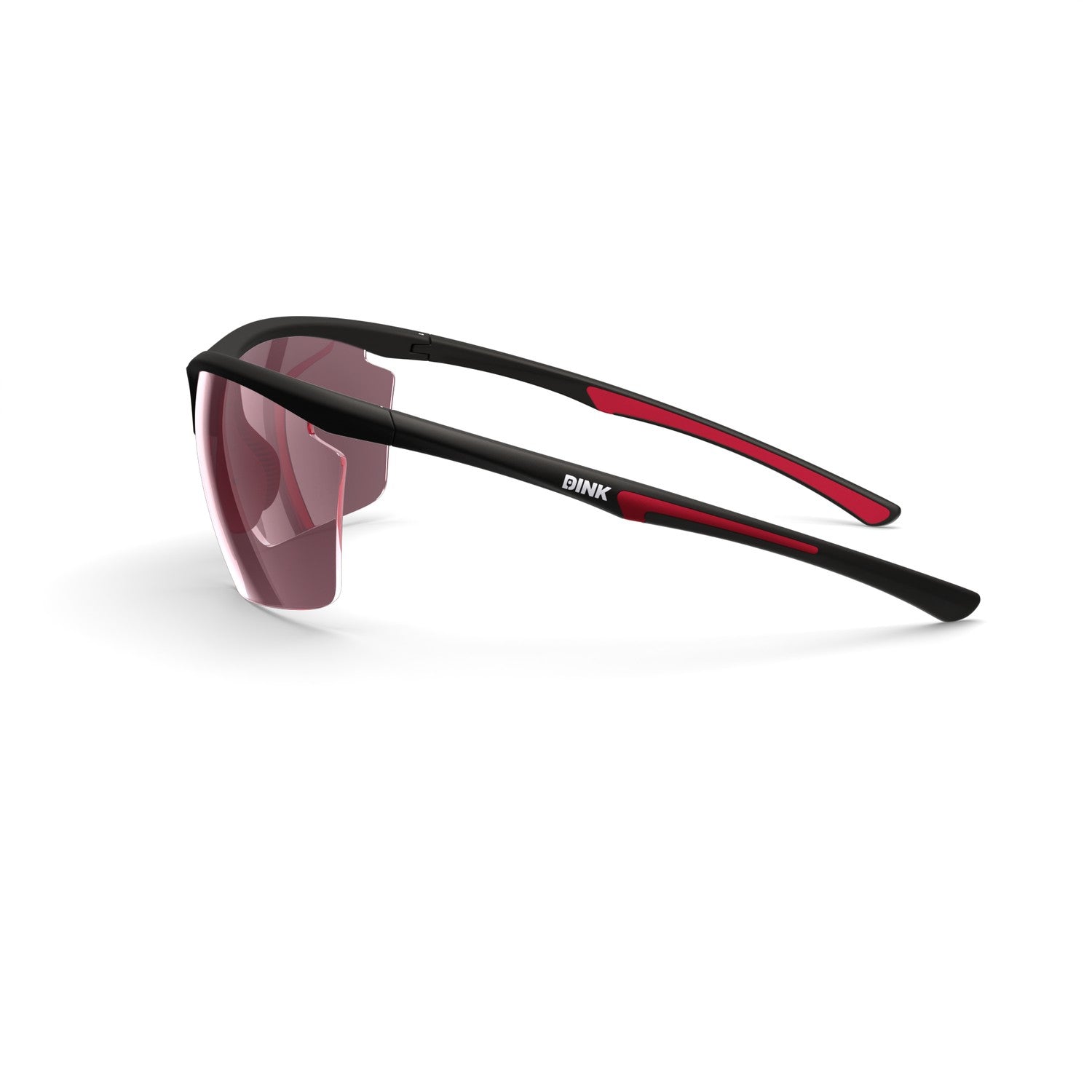 Dink Eyewear Daytona Petite Large Pickleball Sunglasses – Black/Red