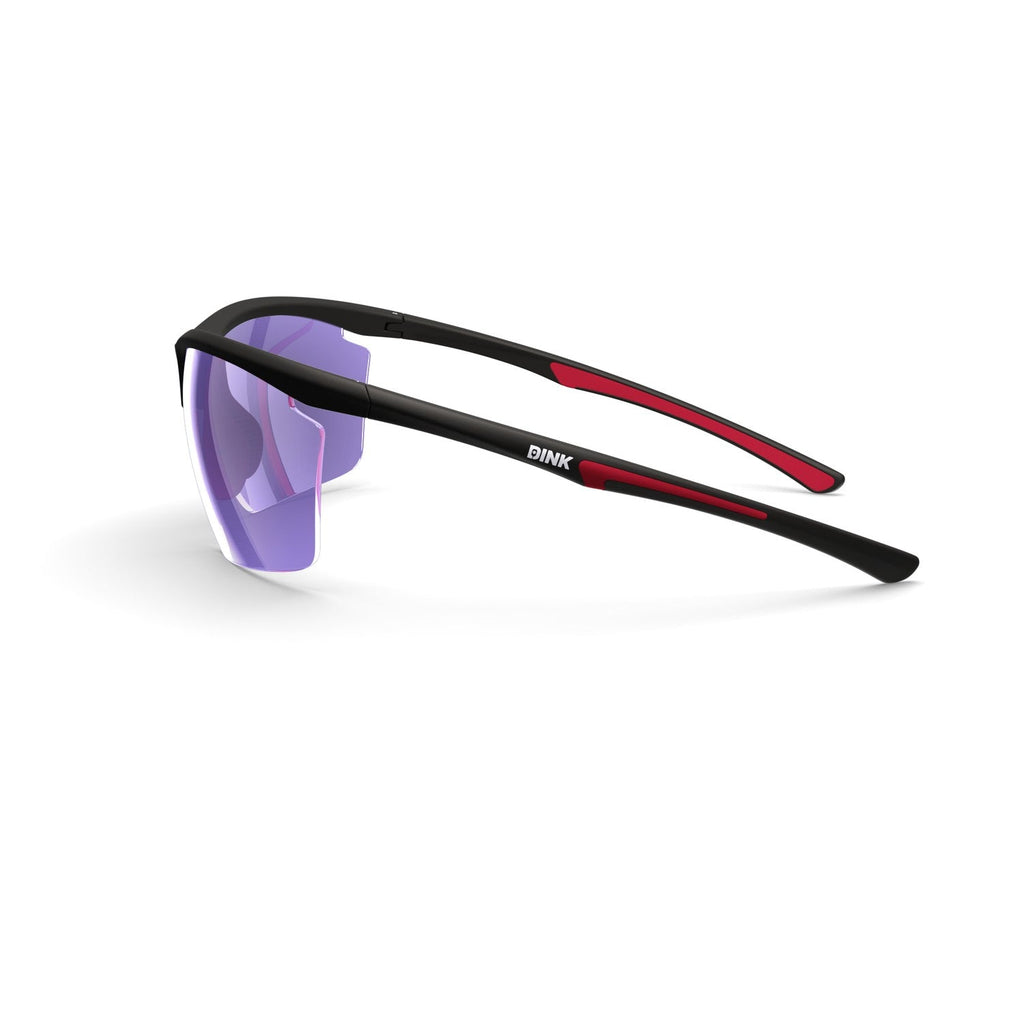Dink Eyewear Daytona Petite Large Pickleball Sunglasses – Black/Red