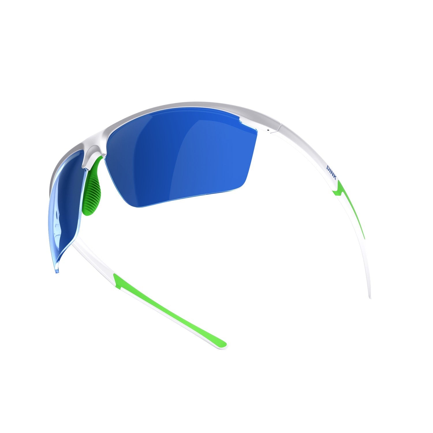 Dink Eyewear Daytona Petite Large Pickleball Sunglasses – White/Green