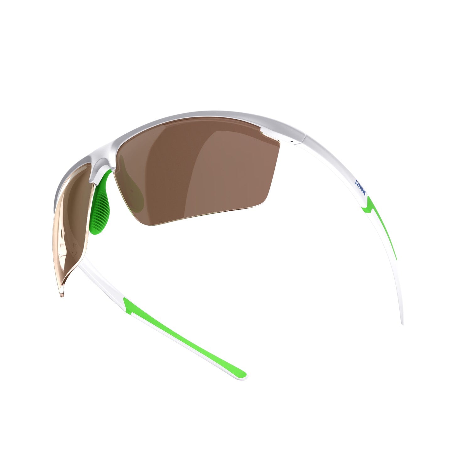 Dink Eyewear Daytona Petite Large Pickleball Sunglasses – White/Green