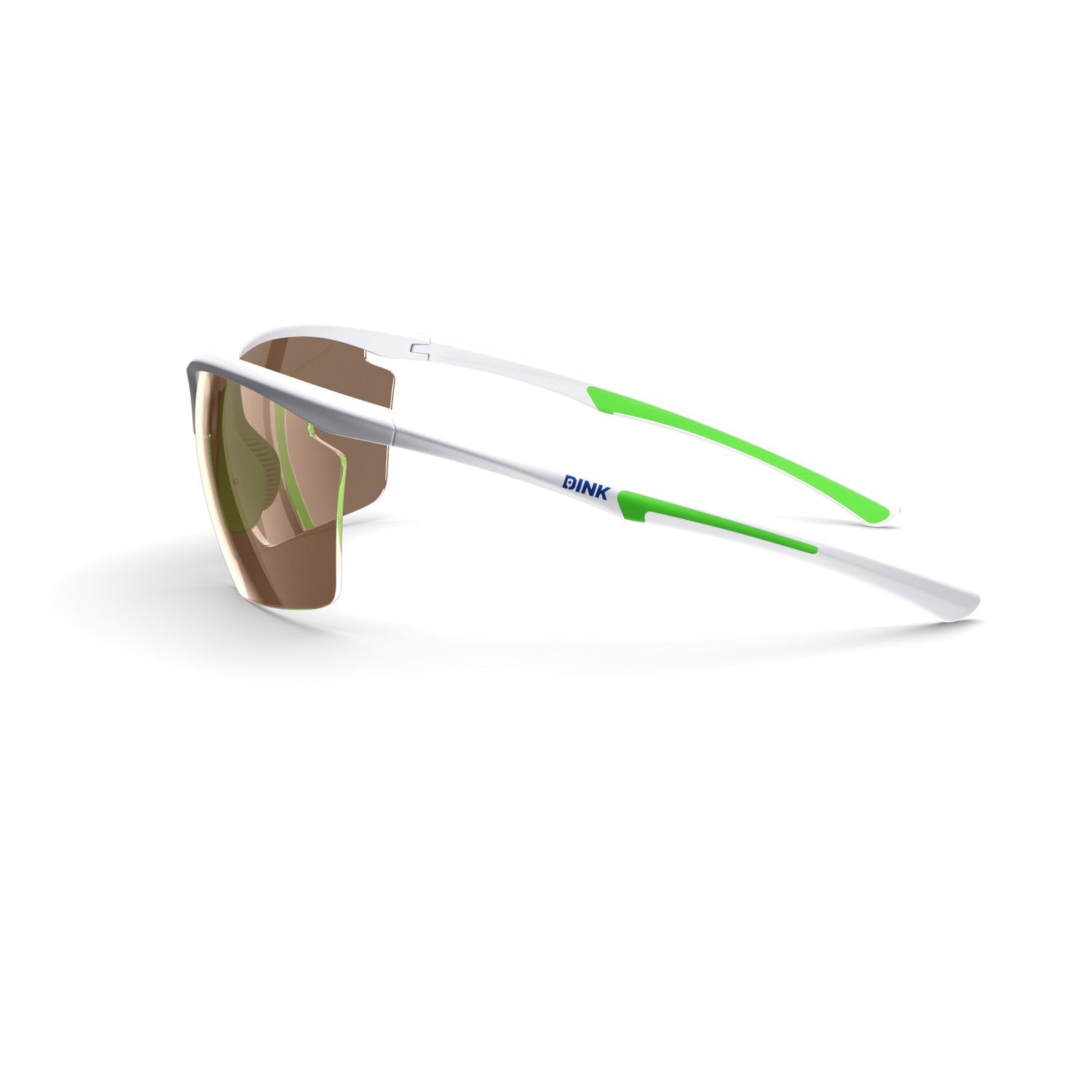 Dink Eyewear Daytona Petite Large Pickleball Sunglasses – White/Green