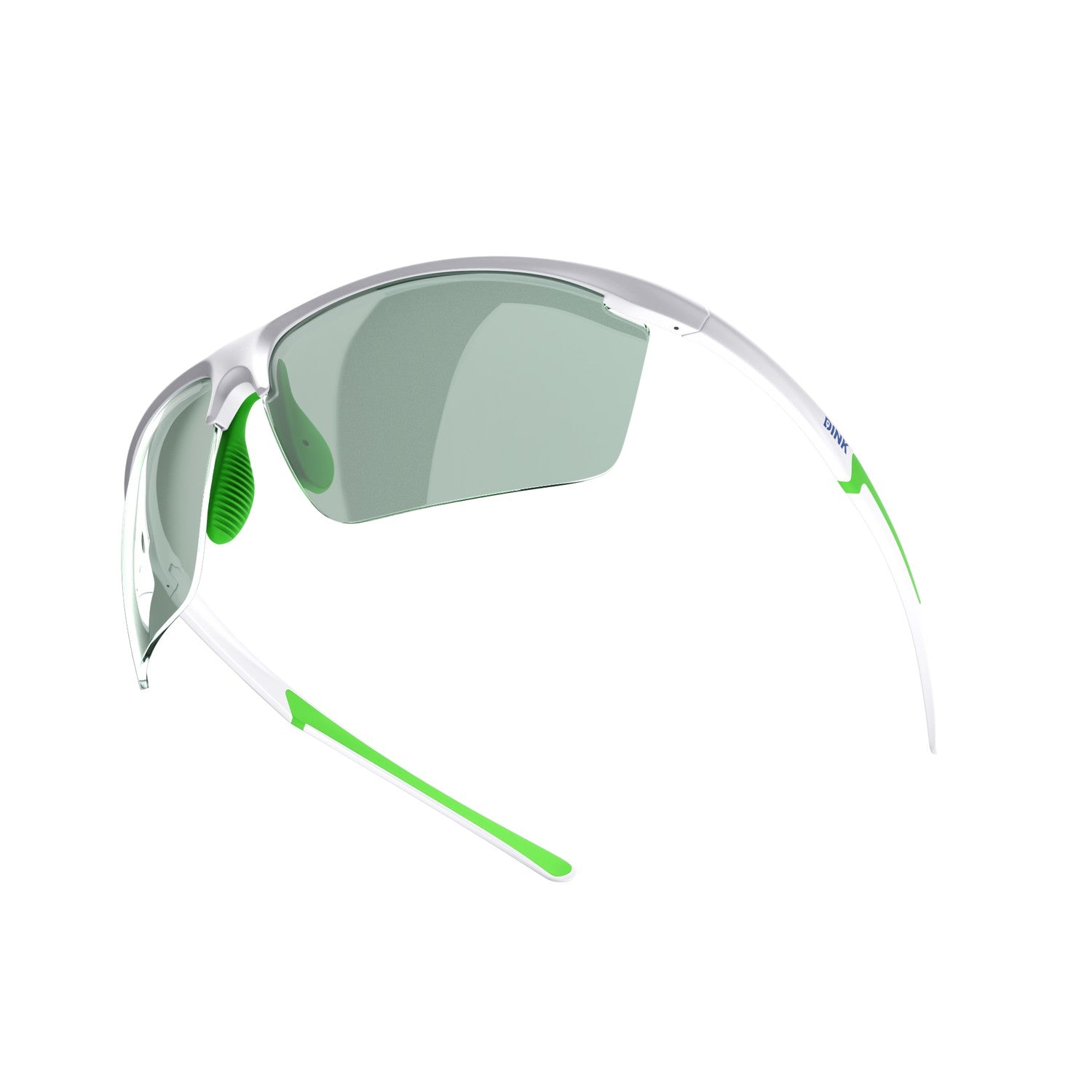 Dink Eyewear Daytona Petite Large Pickleball Sunglasses – White/Green