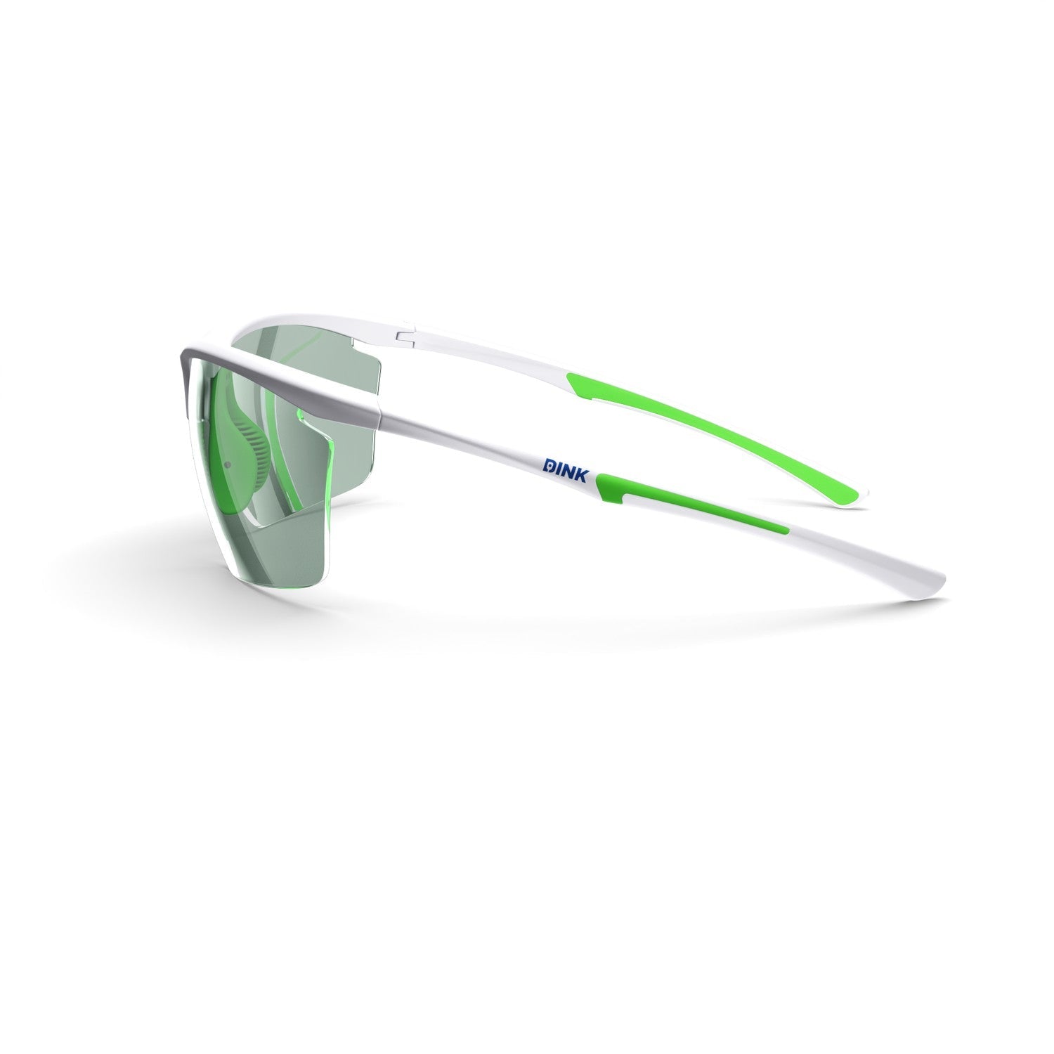 Dink Eyewear Daytona Petite Large Pickleball Sunglasses – White/Green