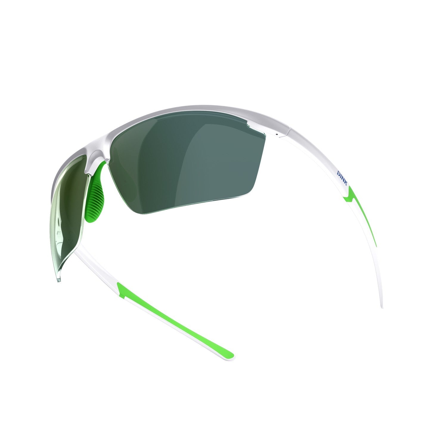 Dink Eyewear Daytona Petite Large Pickleball Sunglasses – White/Green