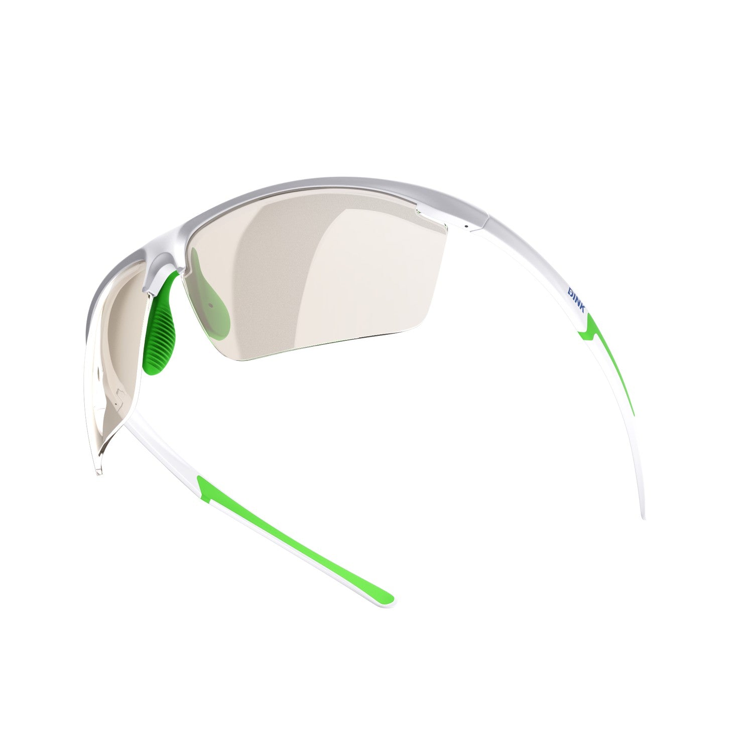 Dink Eyewear Daytona Petite Large Pickleball Sunglasses – White/Green