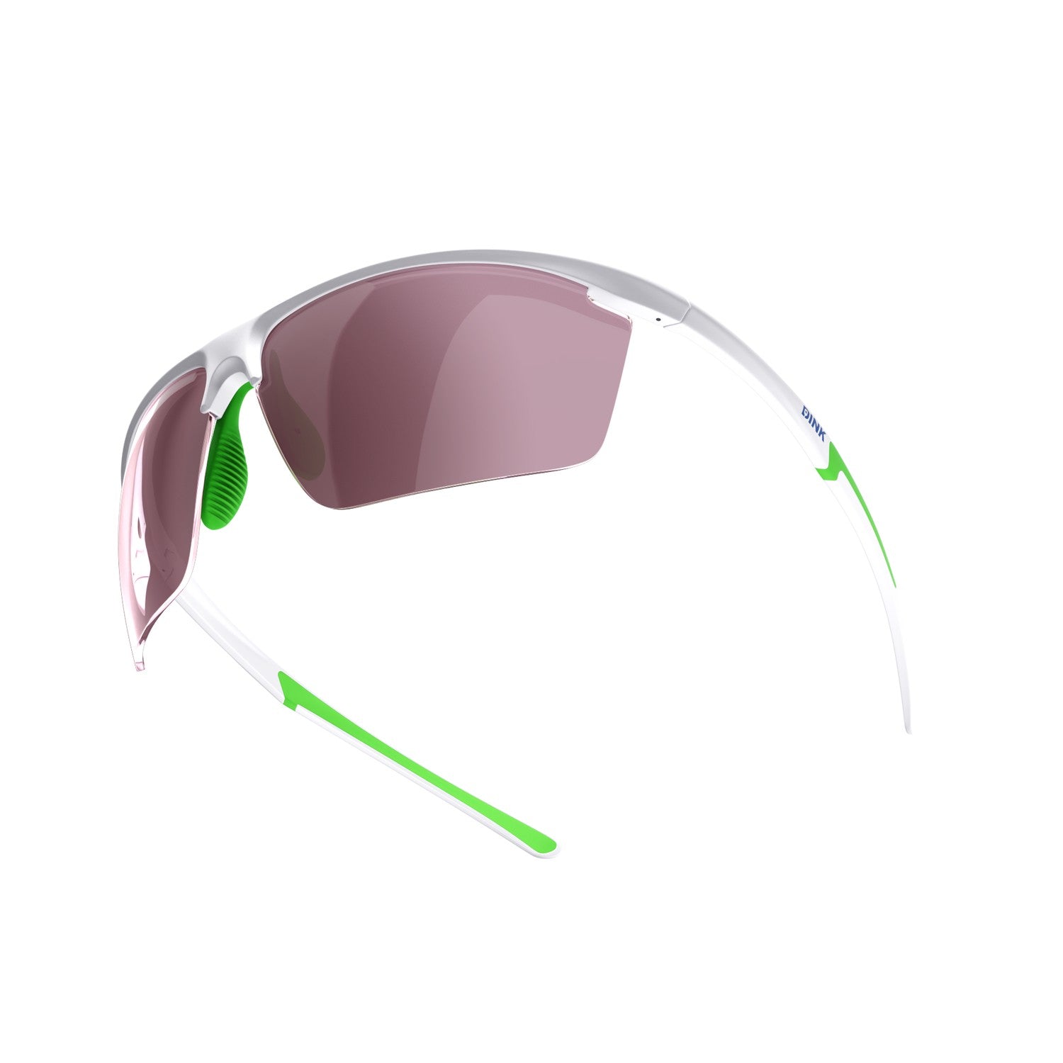 Dink Eyewear Daytona Petite Large Pickleball Sunglasses – White/Green
