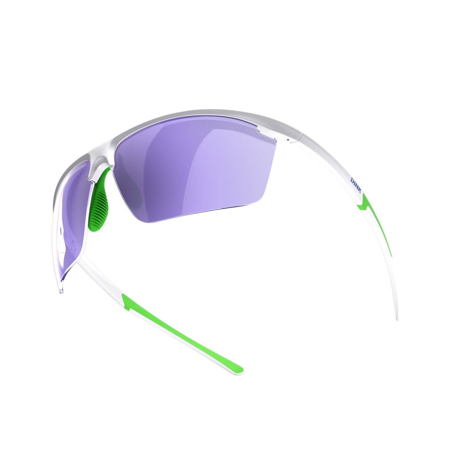 Dink Eyewear Daytona Petite Large Pickleball Sunglasses – White/Green