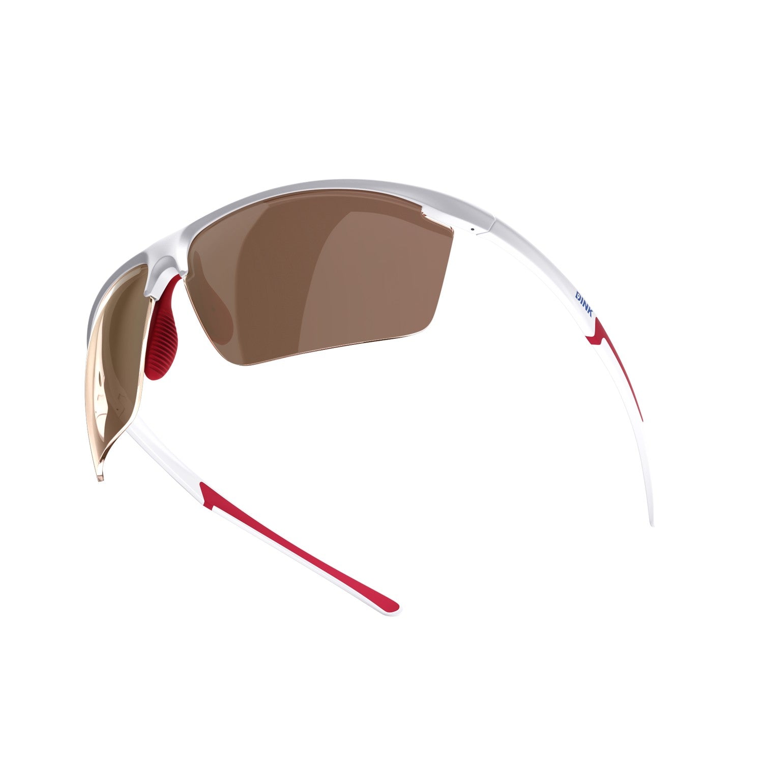 Dink Eyewear Daytona Petite Large Pickleball Sunglasses – White/Red