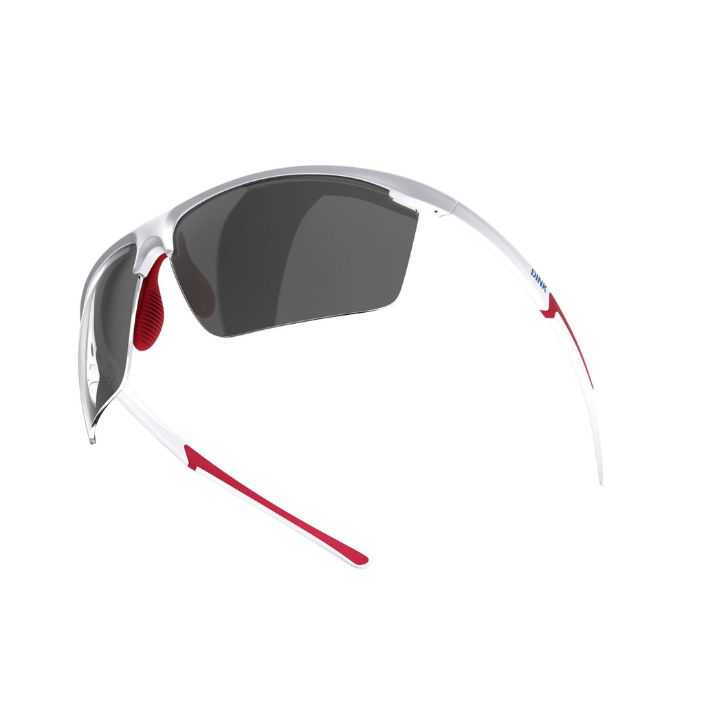 Dink Eyewear Daytona Petite Large Pickleball Sunglasses – White/Red