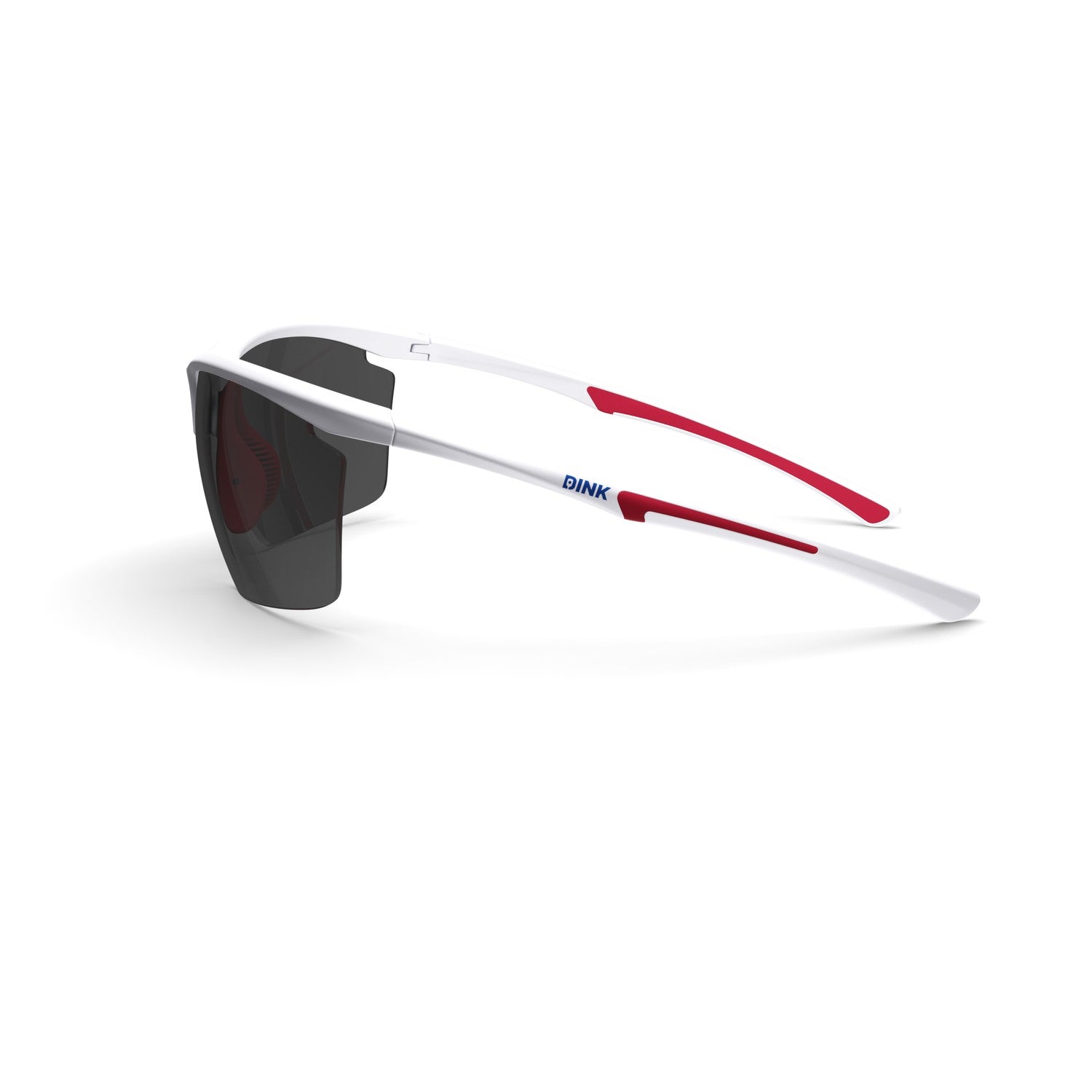 Dink Eyewear Daytona Petite Large Pickleball Sunglasses – White/Red