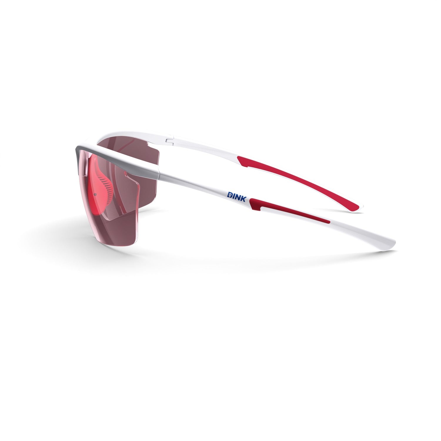 Dink Eyewear Daytona Petite Large Pickleball Sunglasses – White/Red