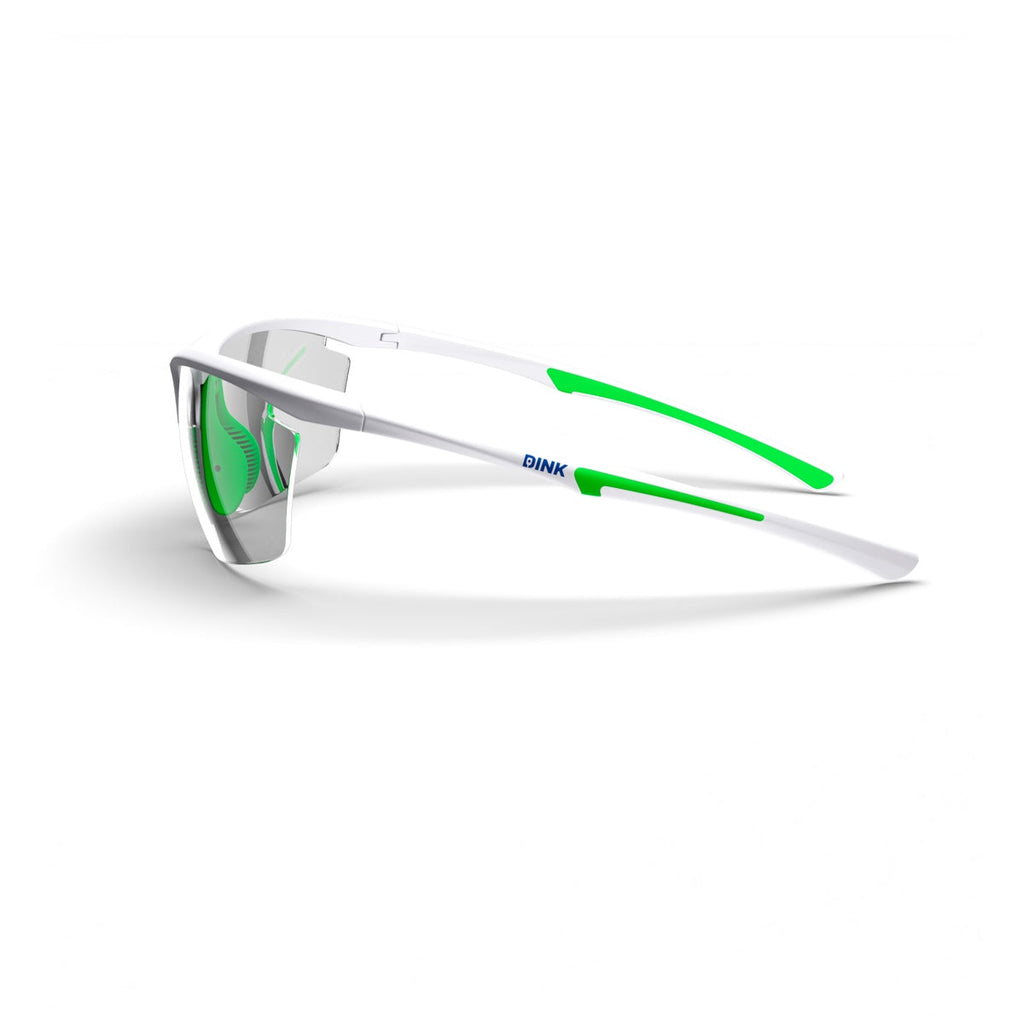 Dink Eyewear Daytona Petite Pickleball Sunglasses – White/Green