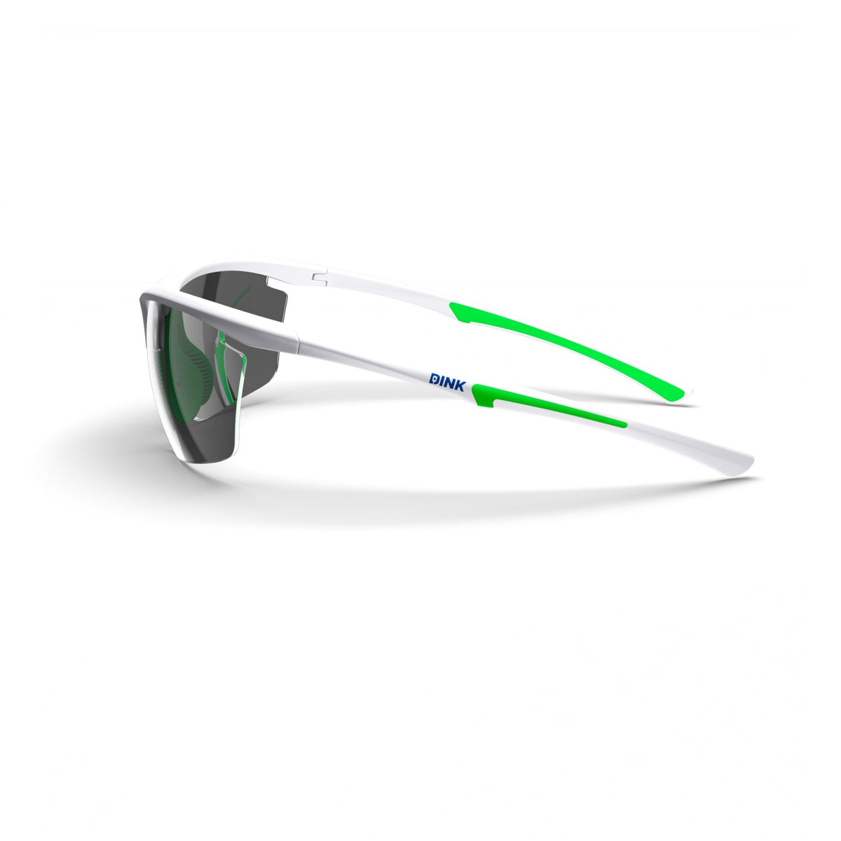 Dink Eyewear Daytona Petite Pickleball Sunglasses – White/Green
