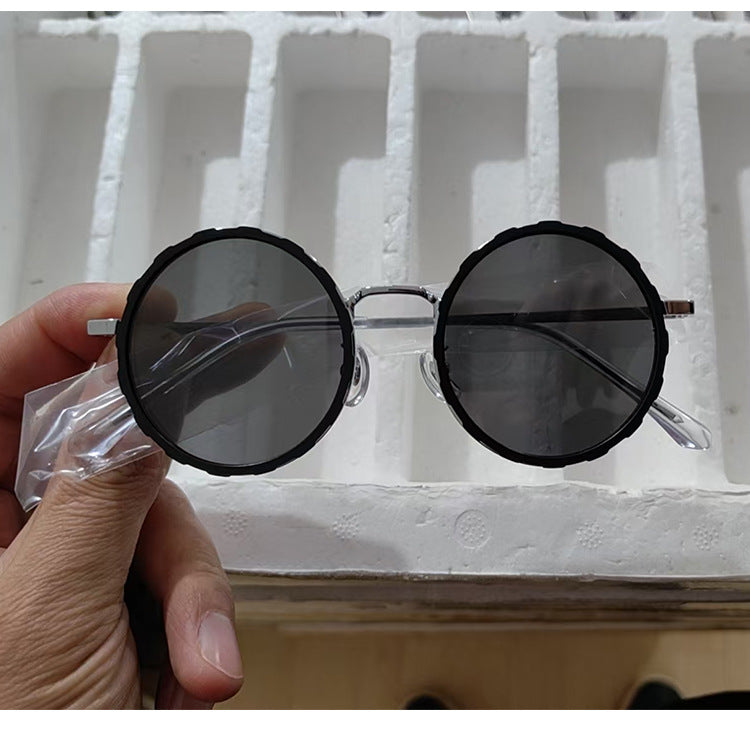 9-Speed Adjustable UV Polarized Sunglasses | TAC Lens, Vintage Round Frame