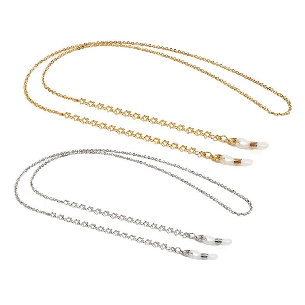 Star Metal Eyeglass Chain 2-Pack