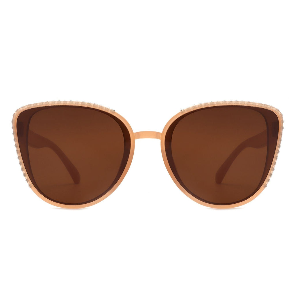 Women's Rhinestone Cat-Eye Sunglasses