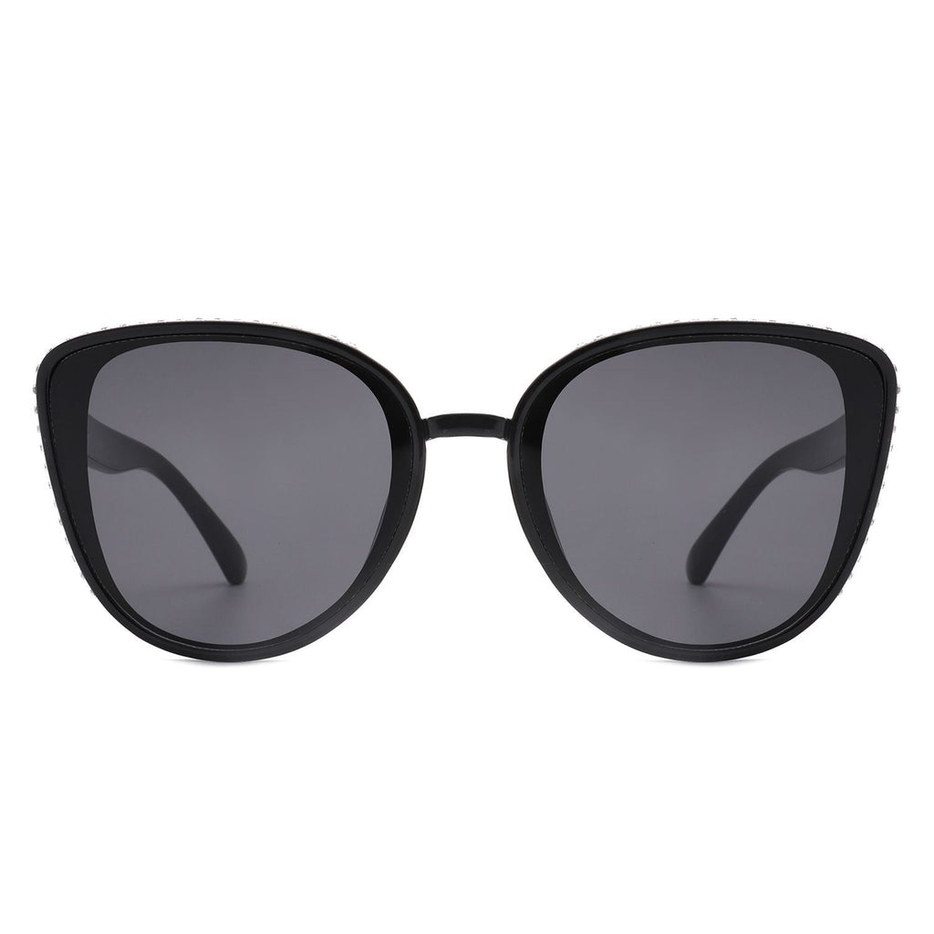 Women's Rhinestone Cat-Eye Sunglasses