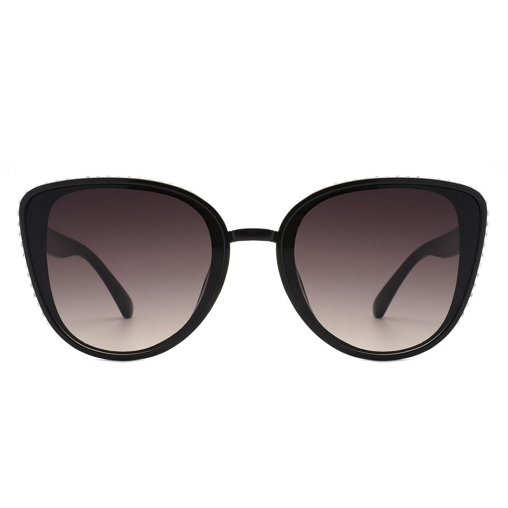 Women's Rhinestone Cat-Eye Sunglasses