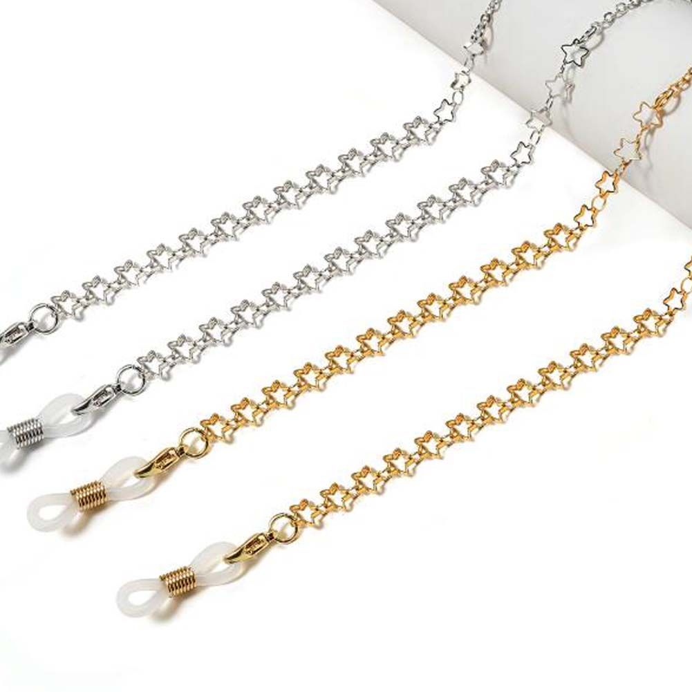 Star Metal Eyeglass Chain 2-Pack
