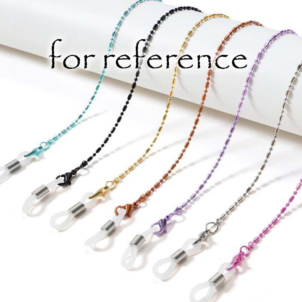 Multicolor Metal Eyeglass Chain 2-Pack