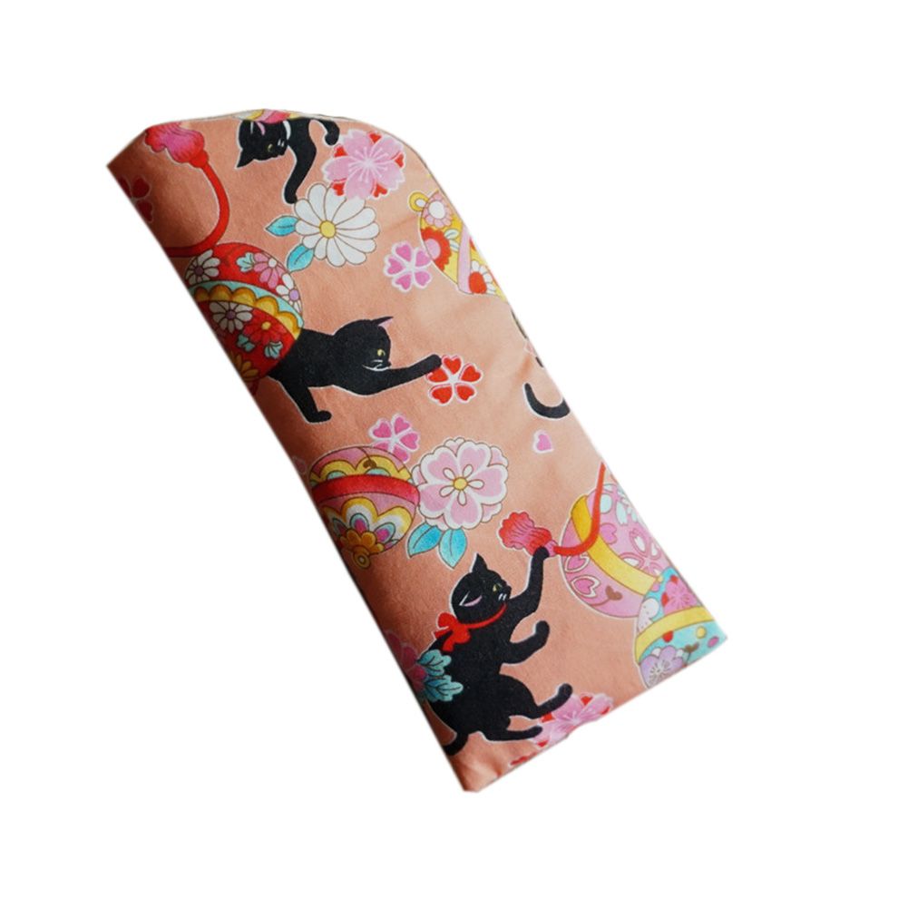Berry Charmz Naughty Cat eyeglass pouch in thick, portable sunglass case with cute cat design for eyewear accessories.
