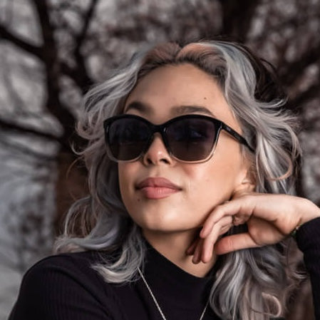 Epoch Eyewear Elizabeth Polarized Sunglasses – Women’s Black Frame Cat Eye