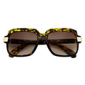 EMCEE Retro Square Sunglasses – Tortoise / Amber Fade