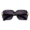 EMCEE Retro Square Sunglasses – White Tortoise / Lavender Fade