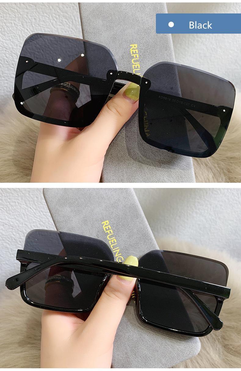 Stevvex Oversized Square Sunglasses – Mirror & Gradient UV400