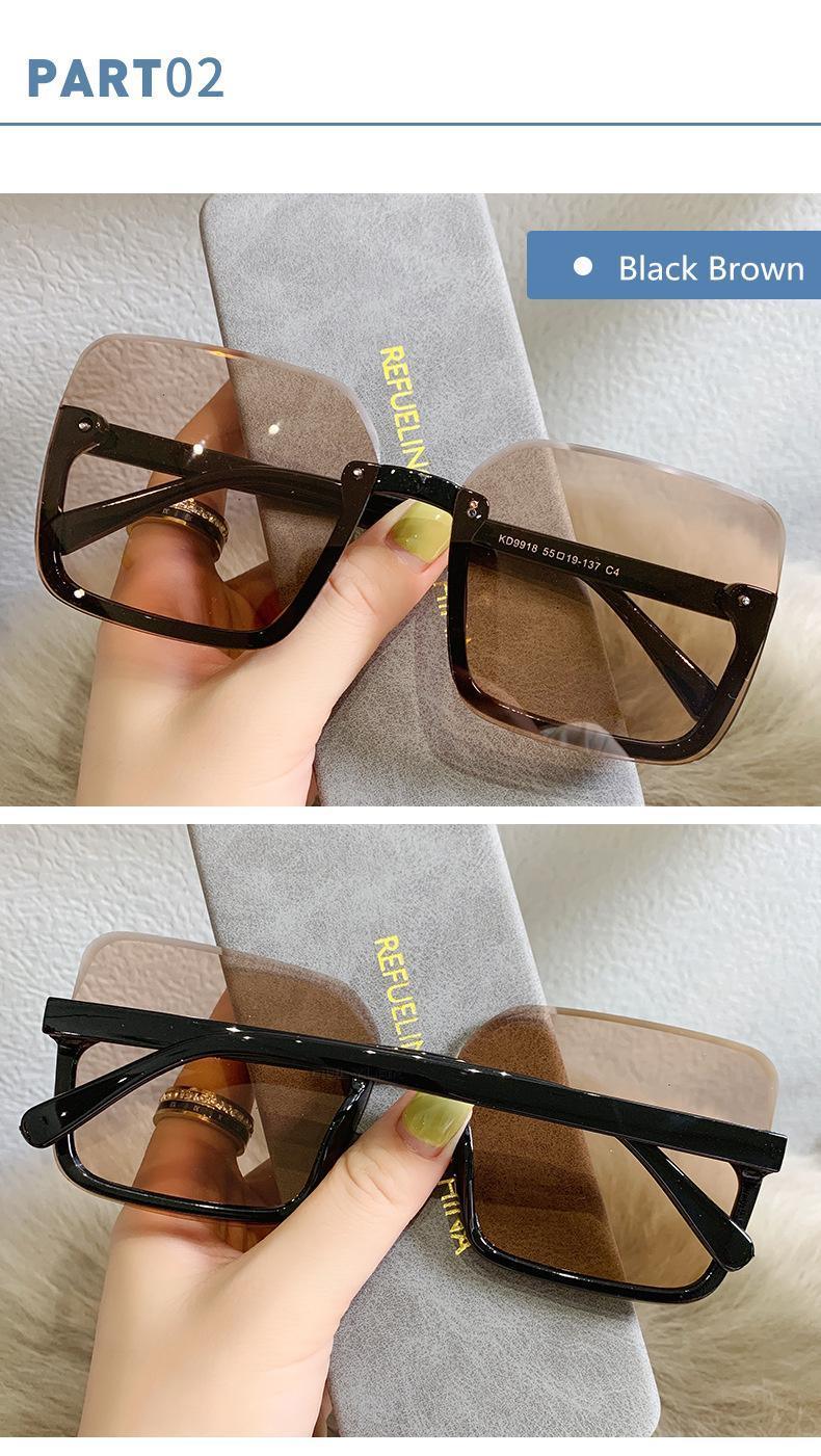 Stevvex Oversized Square Sunglasses – Mirror & Gradient UV400