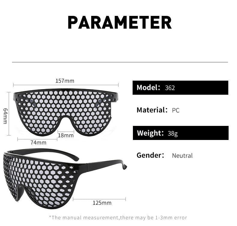 Stevvex Oversized Vintage Round Honeycomb Sunglasses – UV400