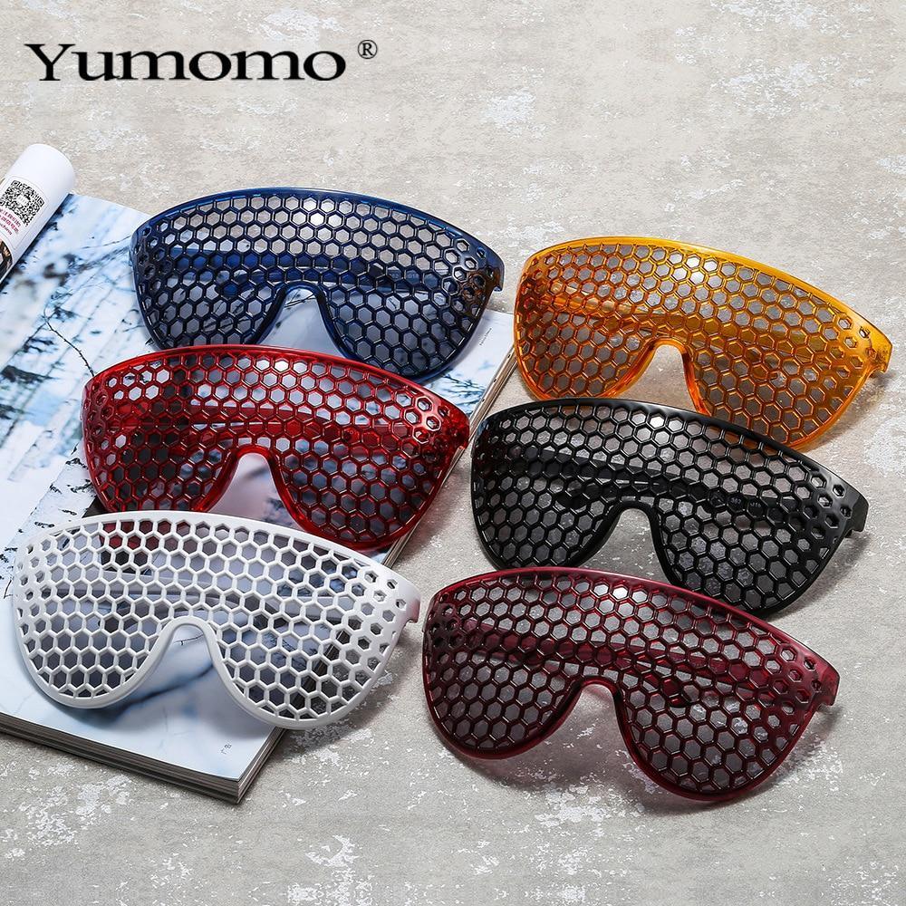 Stevvex Oversized Vintage Round Honeycomb Sunglasses – UV400