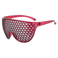 Stevvex Oversized Vintage Round Honeycomb Sunglasses – UV400