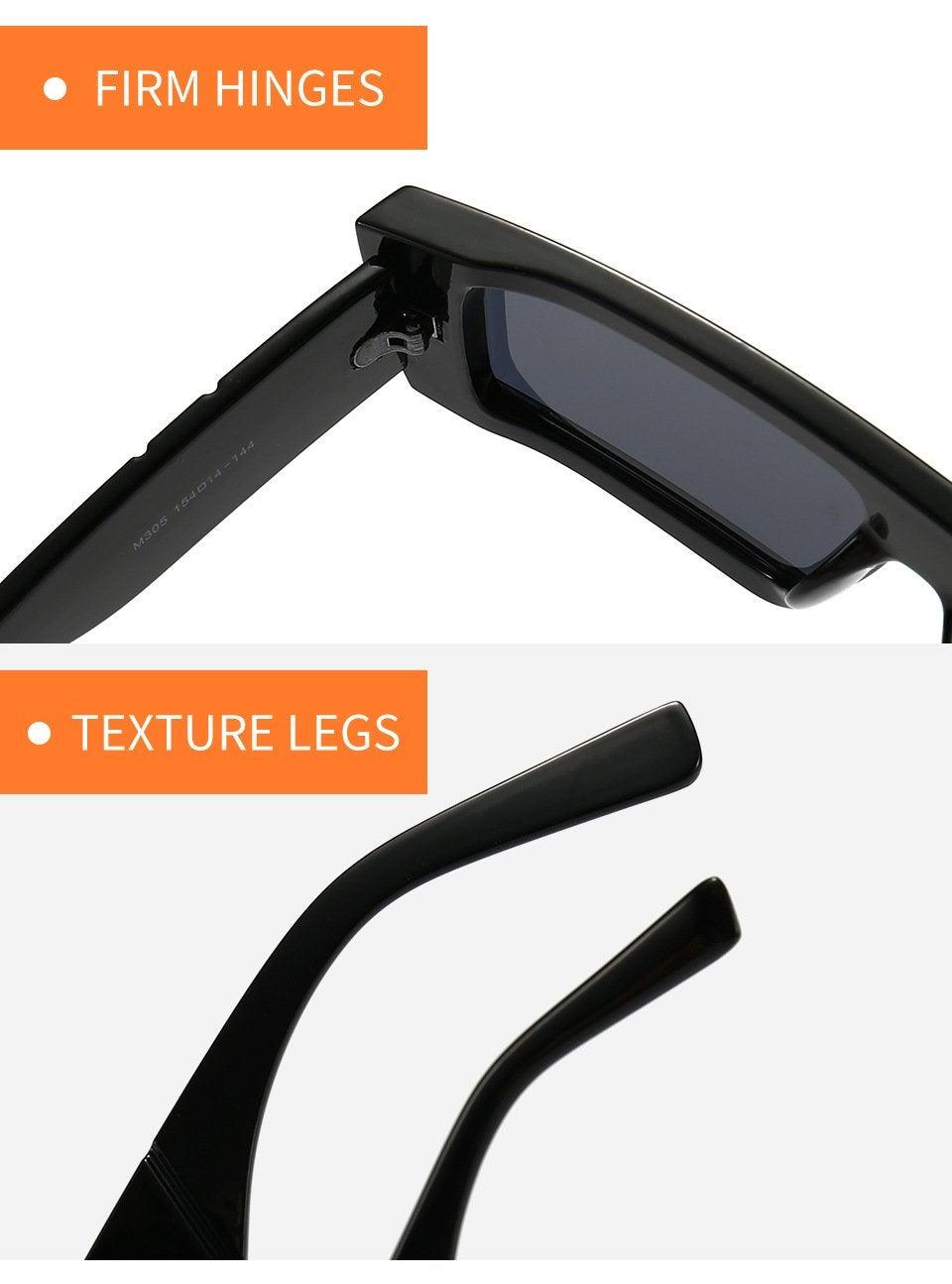 Stylish Stevvex chunky narrow rectangular sunglasses for women and men with unique square design and outdoor-ready shades.